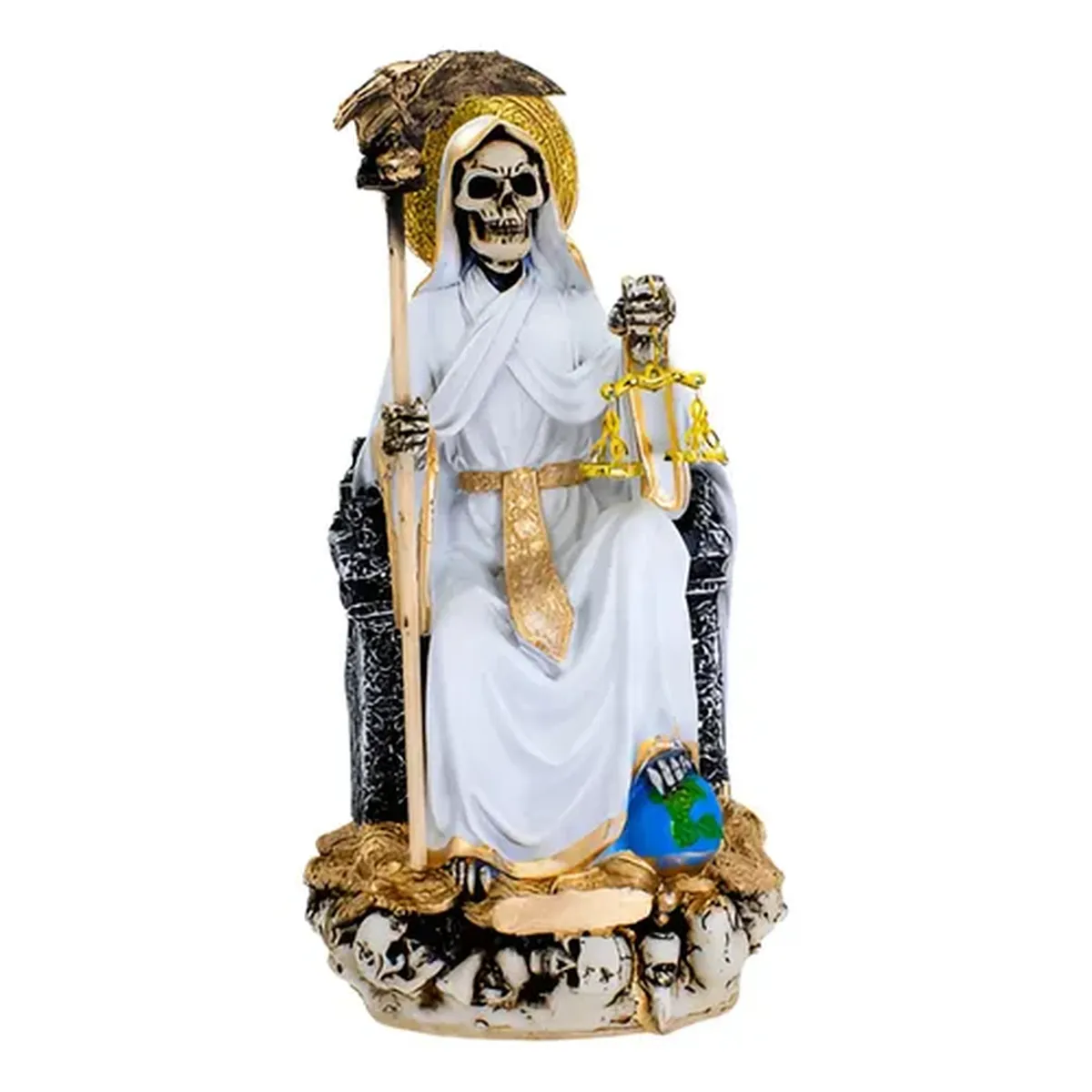 Santa Muerte Blanca Suprema Paz Armonia Curada