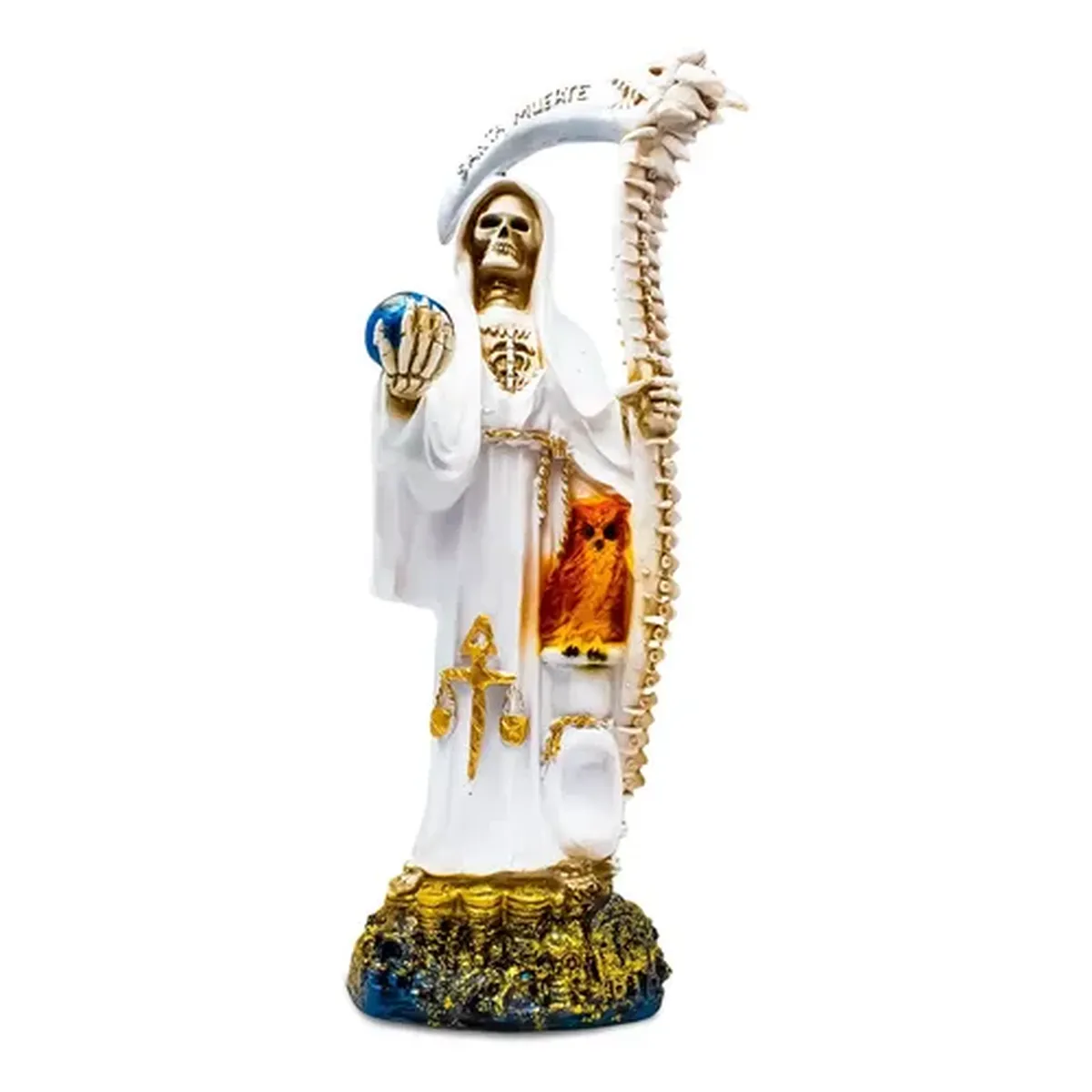 Santa Muerte Blanca para Justicia Fe y Proteccion