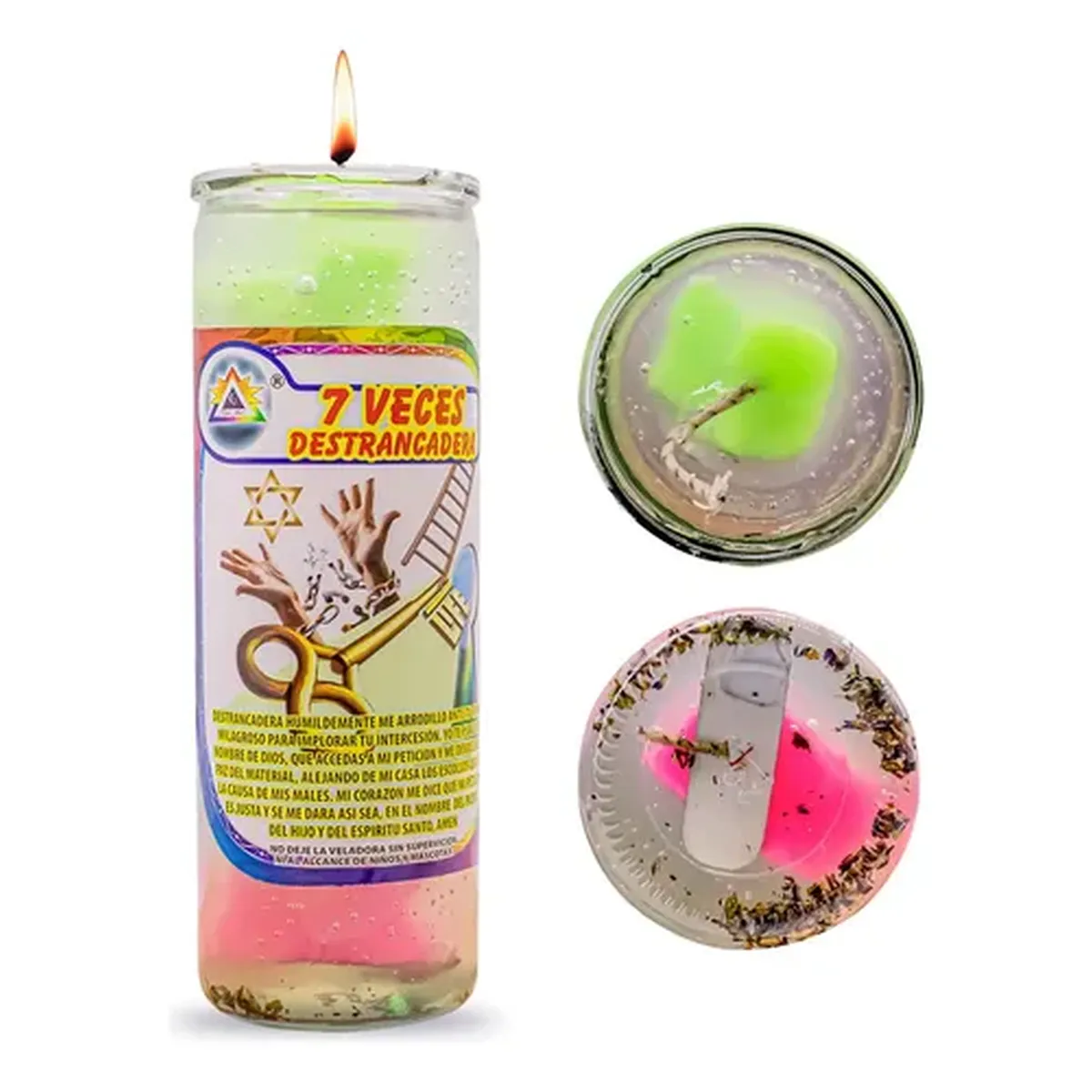 Veladora Gel Veces Destrancadera Proteccion Tumba Trabajo