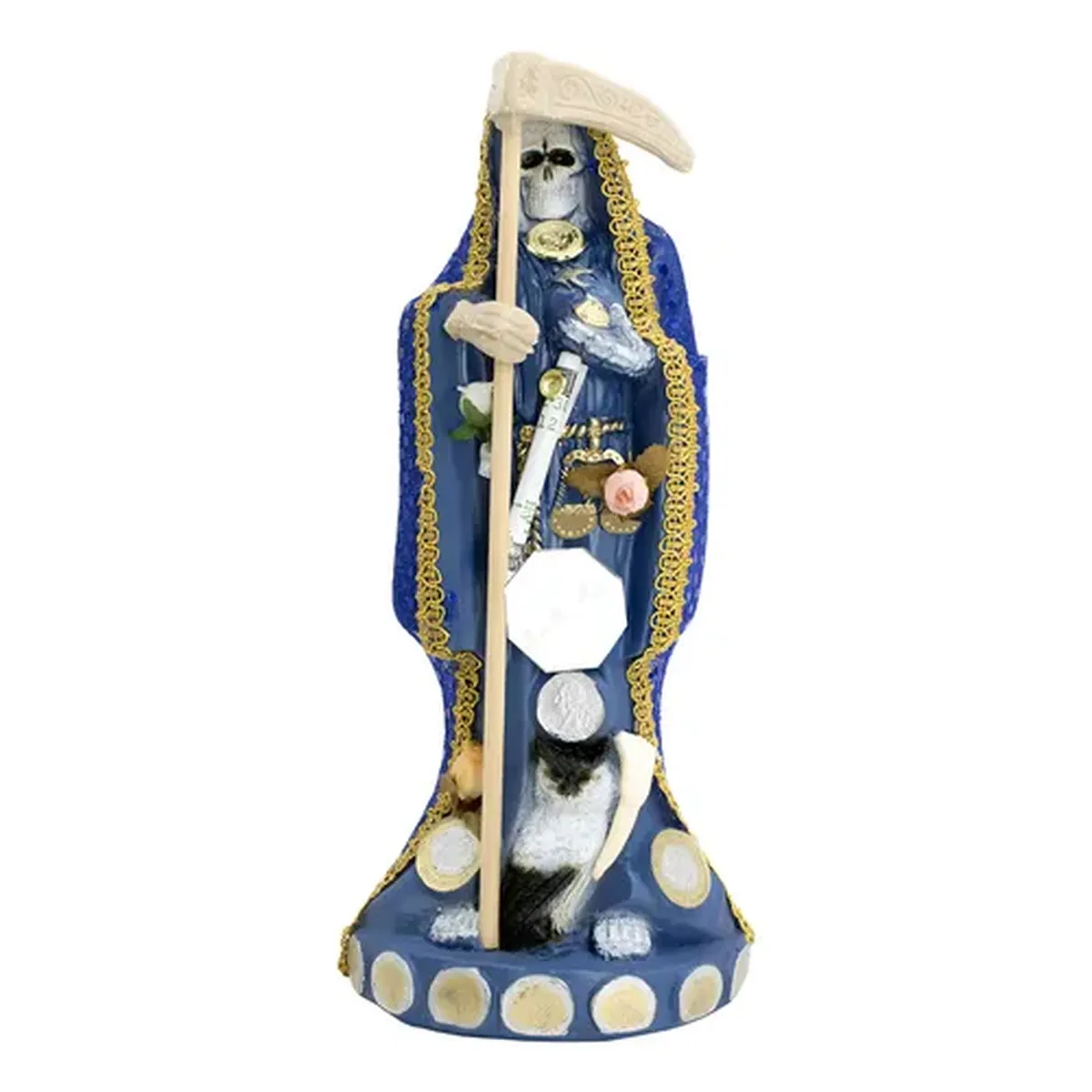 Santa Muerte Vestida Azul