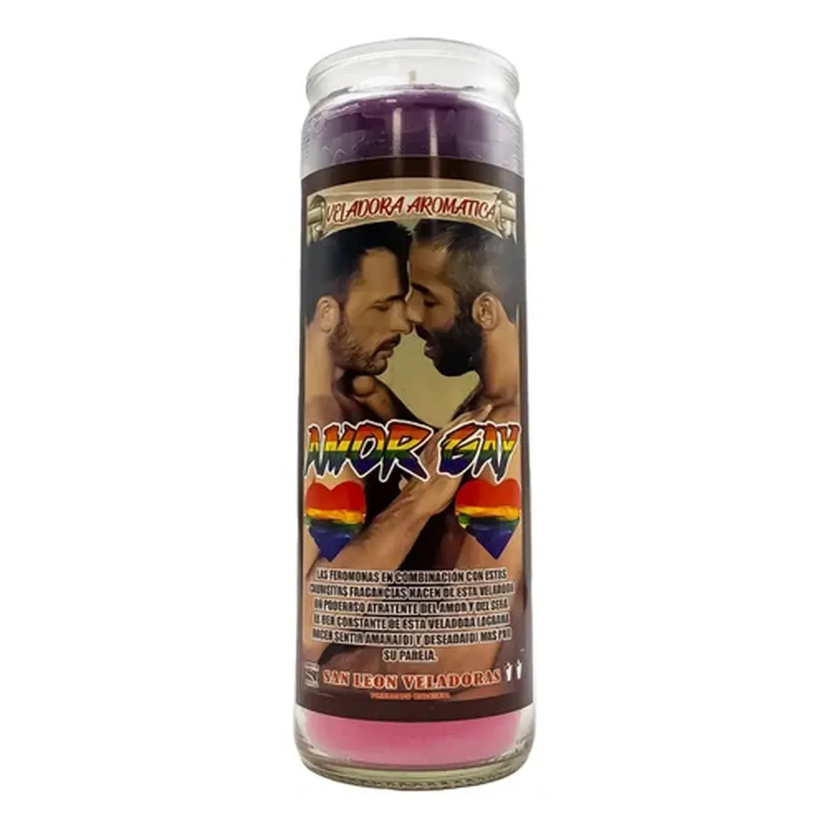 Veladora Amor Gay con Aroma Atraccion Pareja y Union Real
