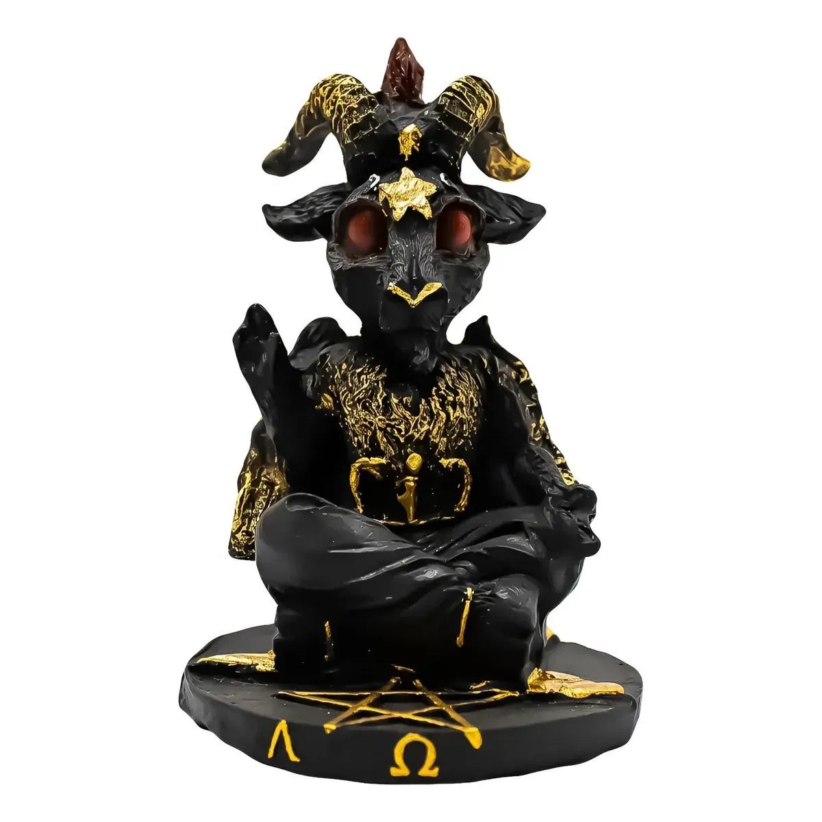 Figura Baphomet Negra Proteccion Magia y Oscuridad