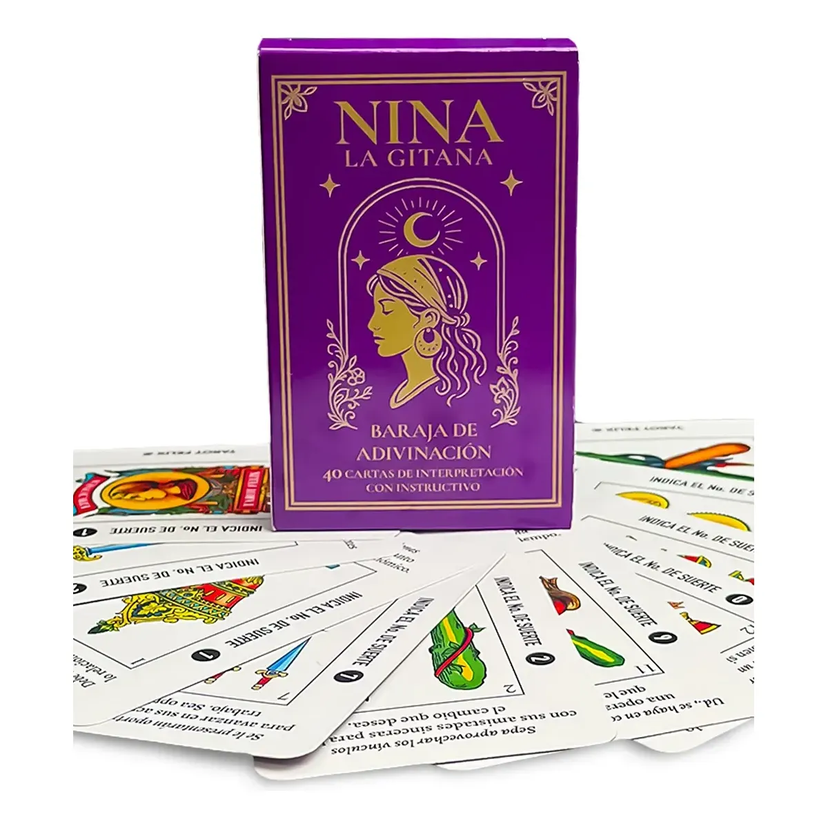 Tarot Nina la Gitana con Significados Instructivo