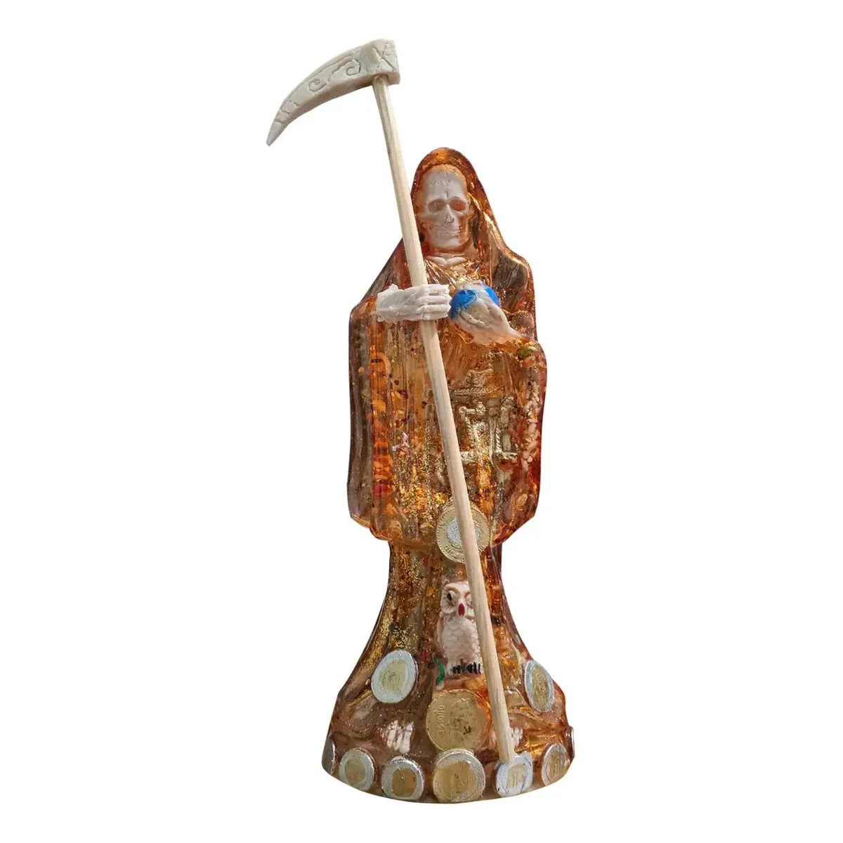 Santa Muerte Ambar Transparente Sanacion y Salud