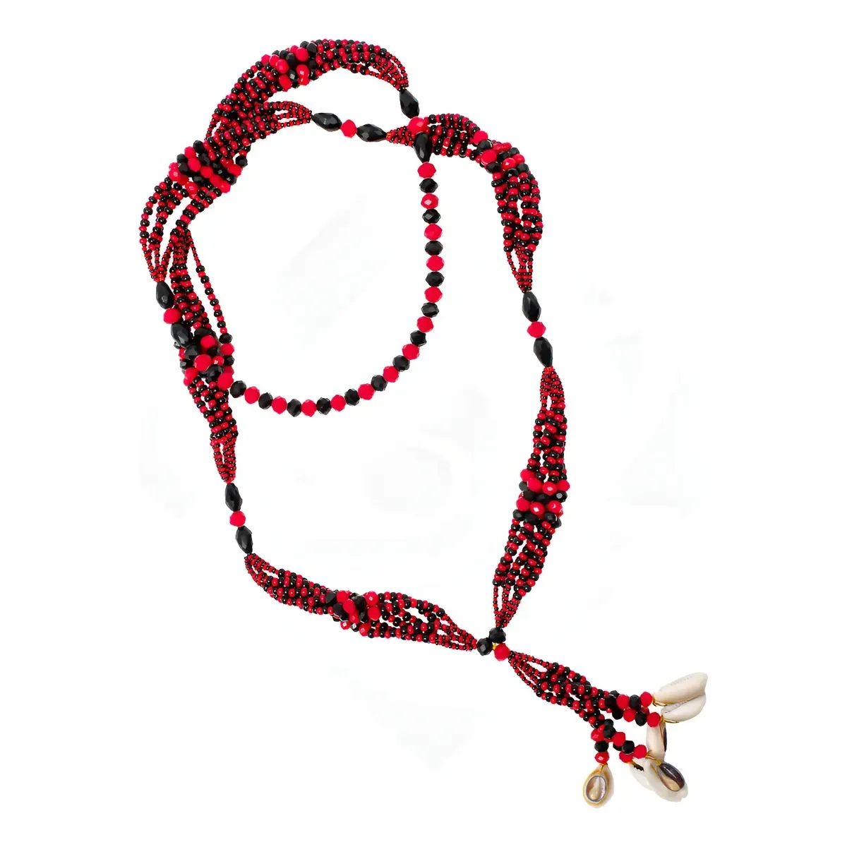 Mazo Personal Elegua Collar Cuentas de Cristal Hilos