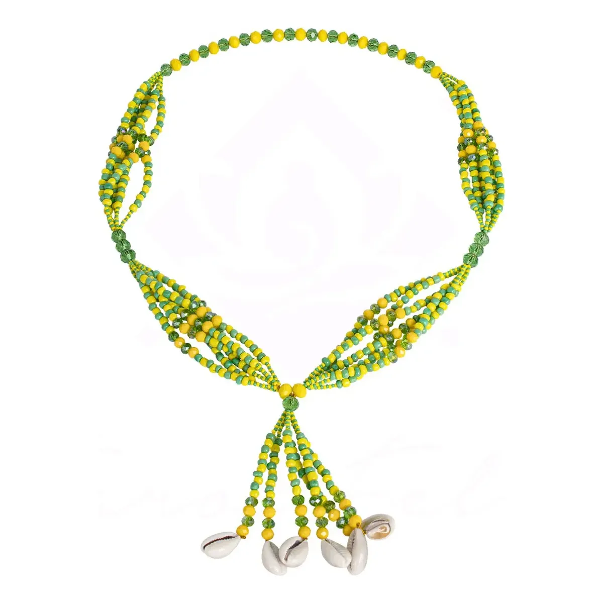 Collar Mazo Orula Verde Orishas Santeria Hilos