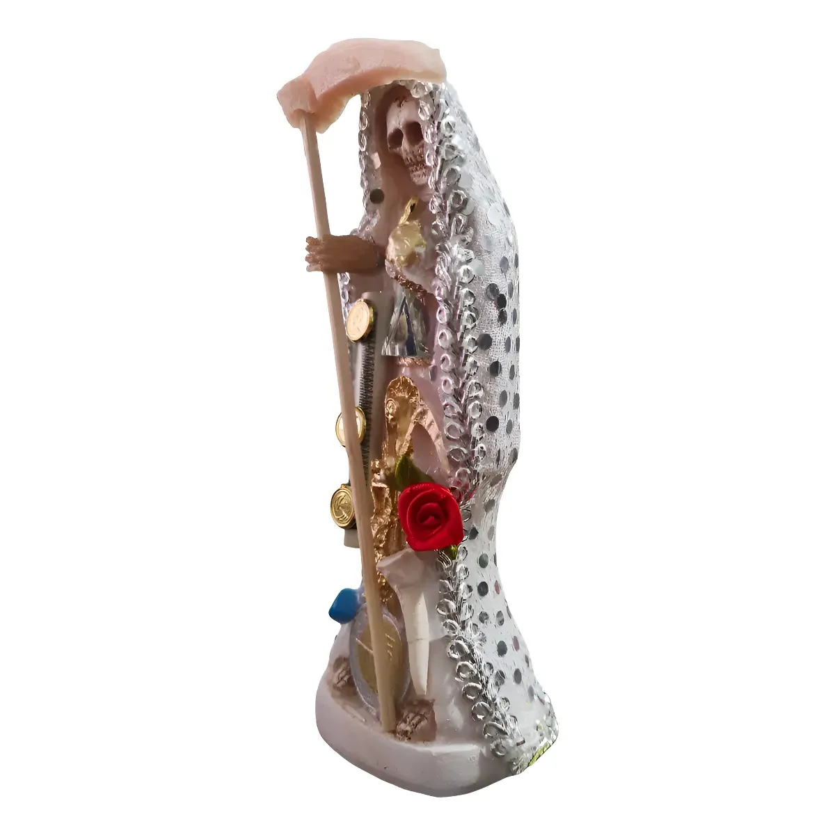 Santa Muerte Blanca Vestida