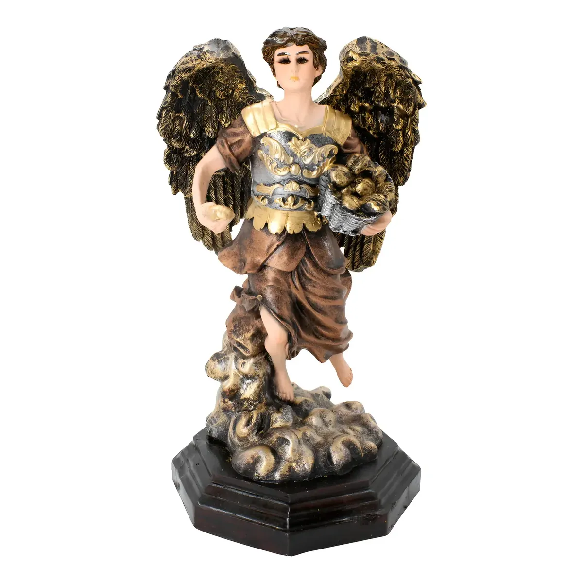 Figura Arcangel Barachiel Metalica Fortuna Ojo de Vidrio