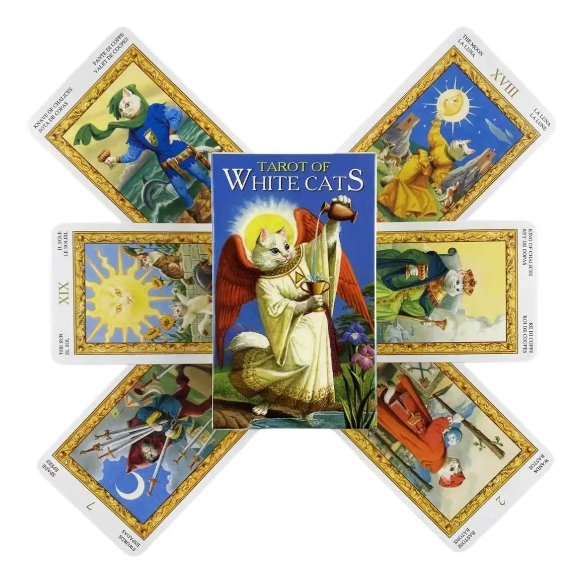 Cartas Tarot Gatos Blancos White