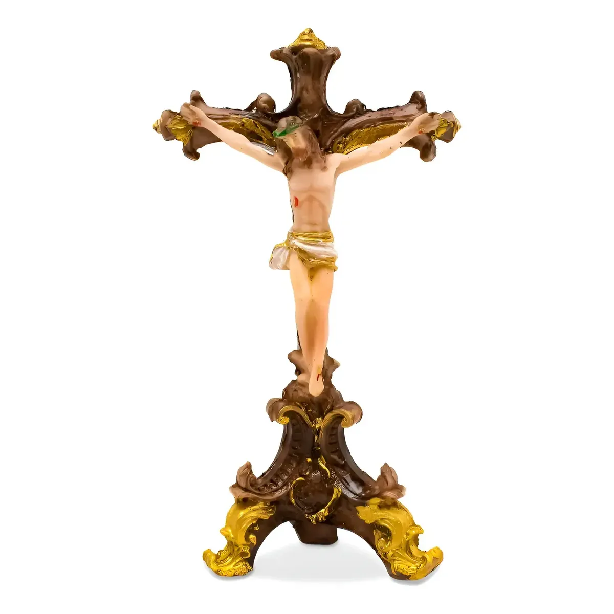 Crucifijo Catolico de Buro o Mesita para Altar Oracion Rezos