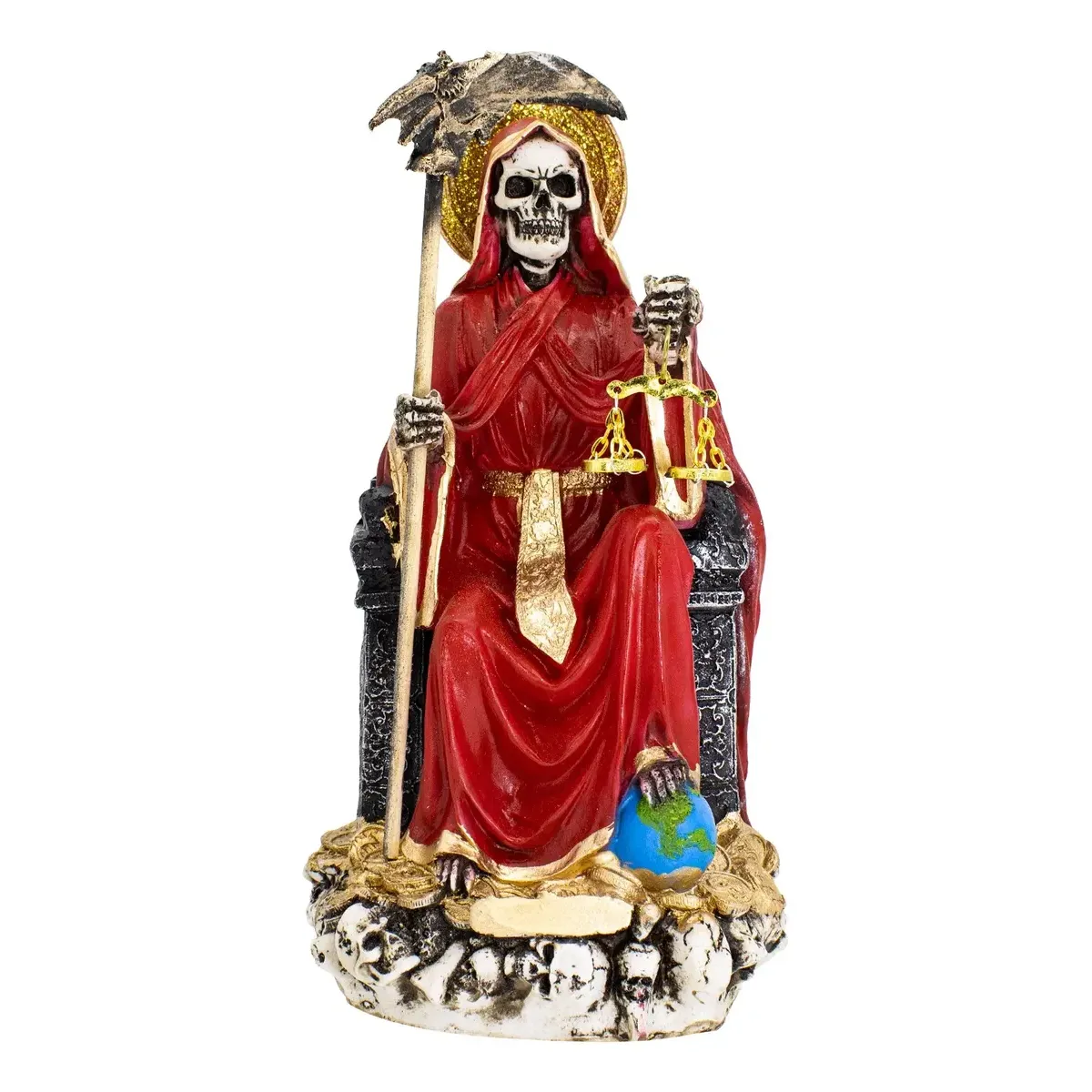 Santa Muerte Roja Suprema Amor Curada