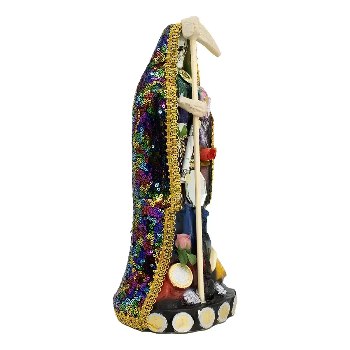 Santa Muerte Vestida Mil Colores Curada A Nombre