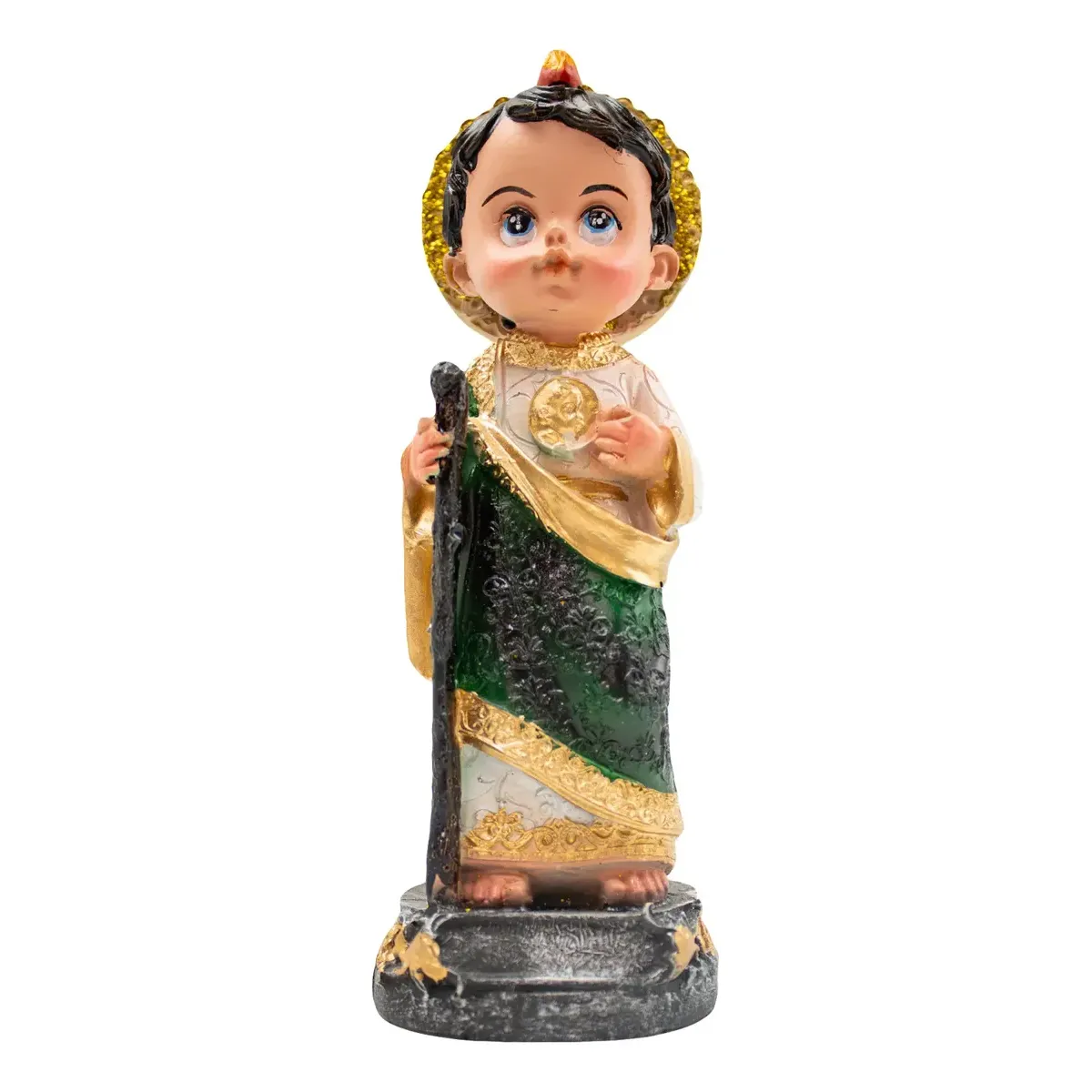 Nino San Judas Tadeo Resina Figura de Fe y Proteccion