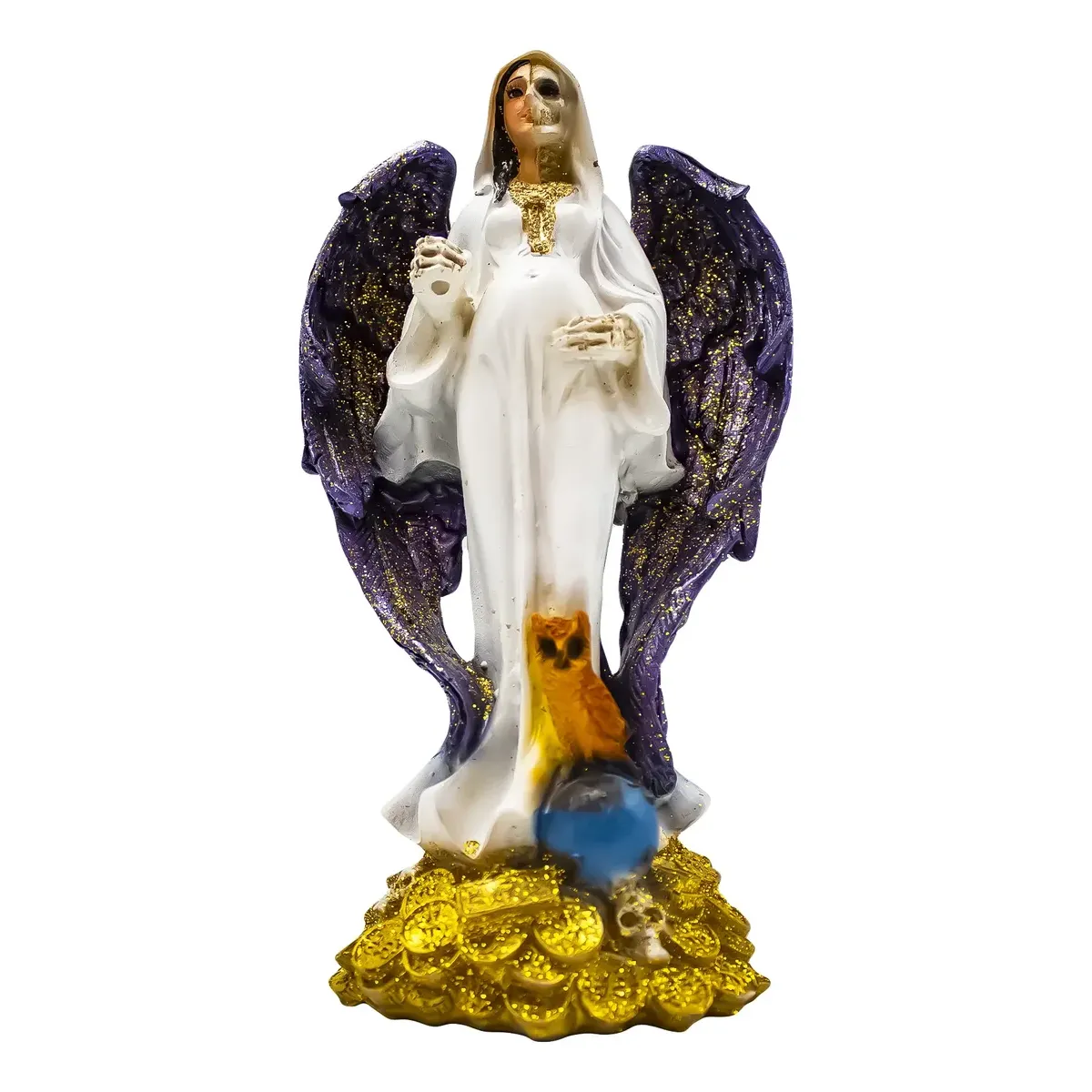 Santa Muerte Encarnada Embarazada Alas Moradas