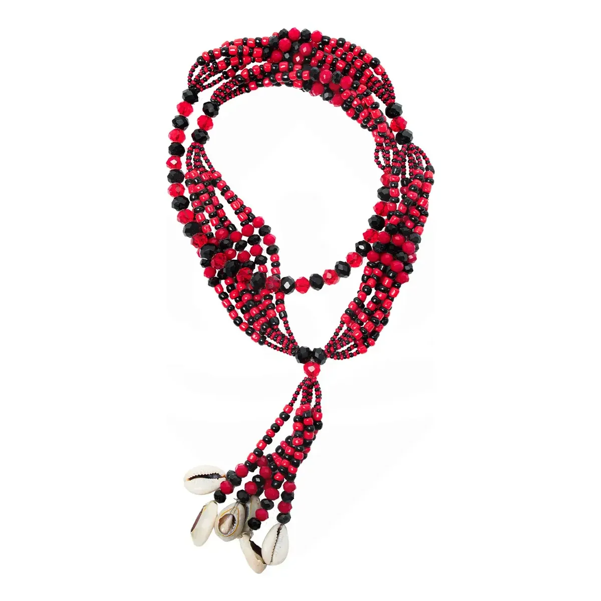 Collar Mazo Elegua para Carro Cuentas Cristal Hilos