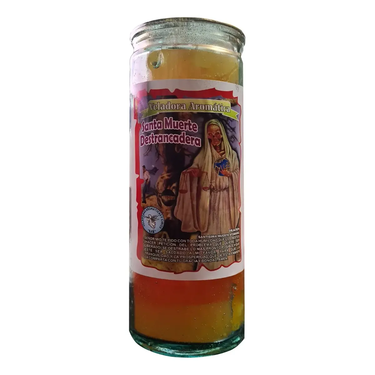Veladora Esoterica Santa Muerte Destrancadera Aroma Preparad