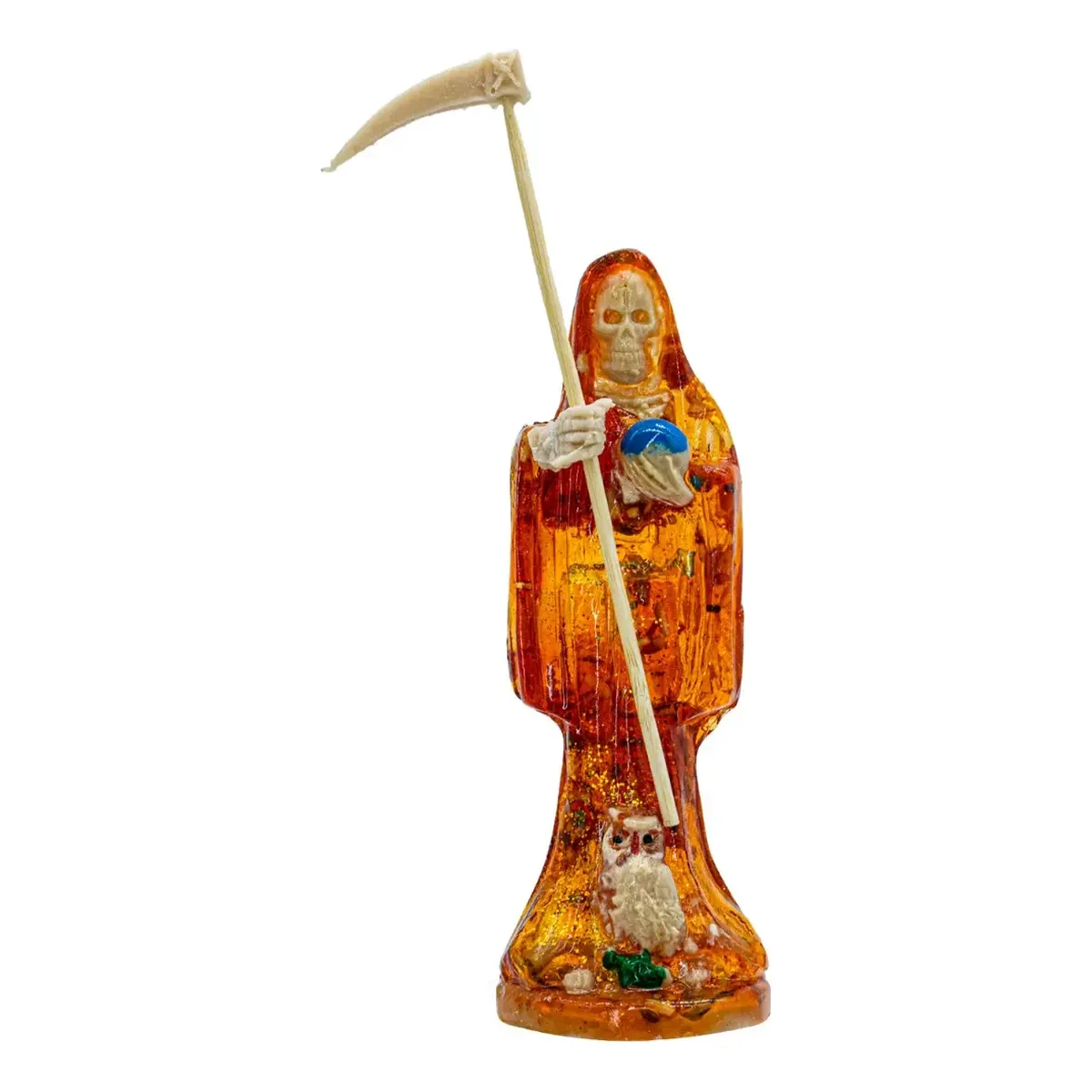 Santa Muerte Roja Transparente Sanacion y Salud