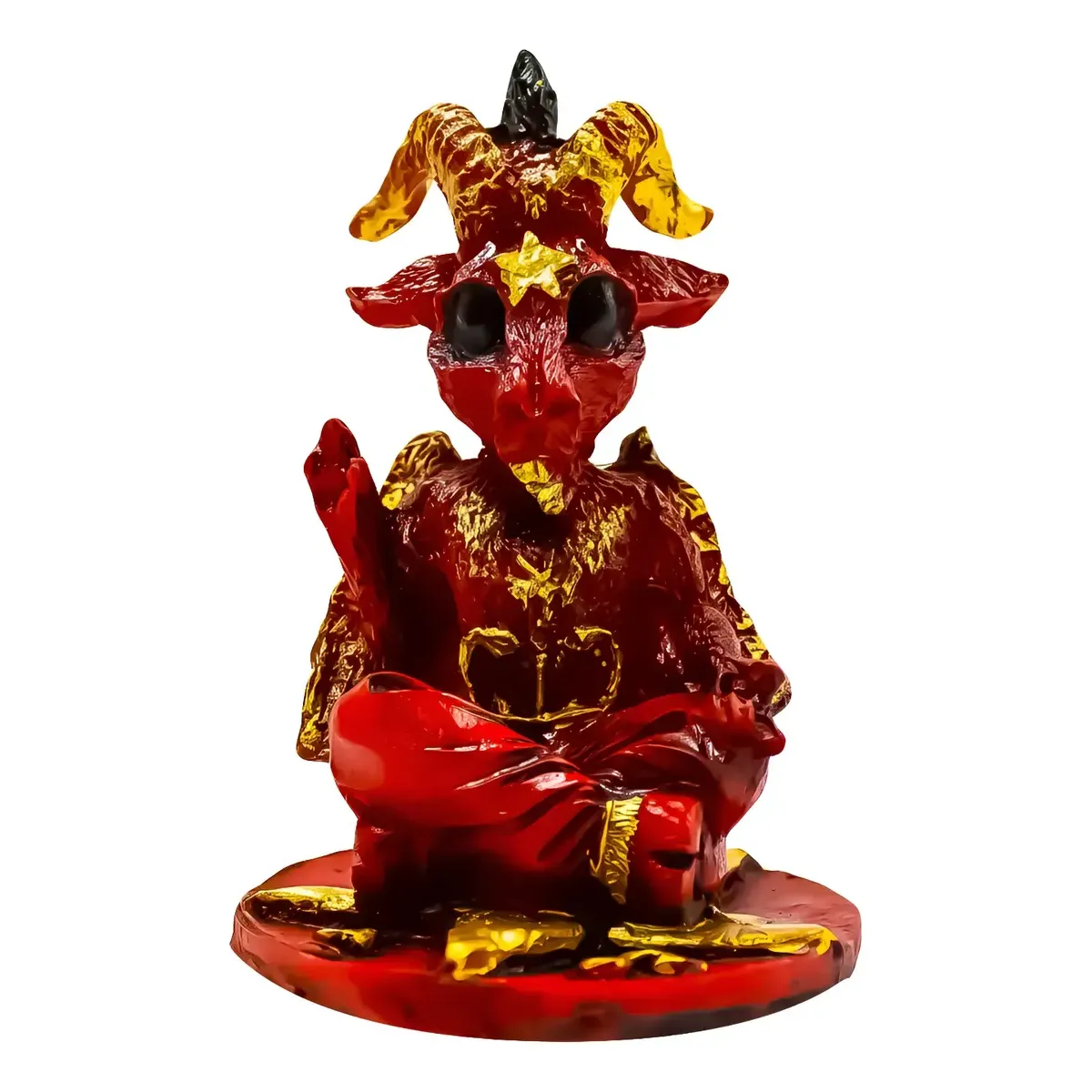 Figura Baphomet Roja Magia Ritual Poder Interior