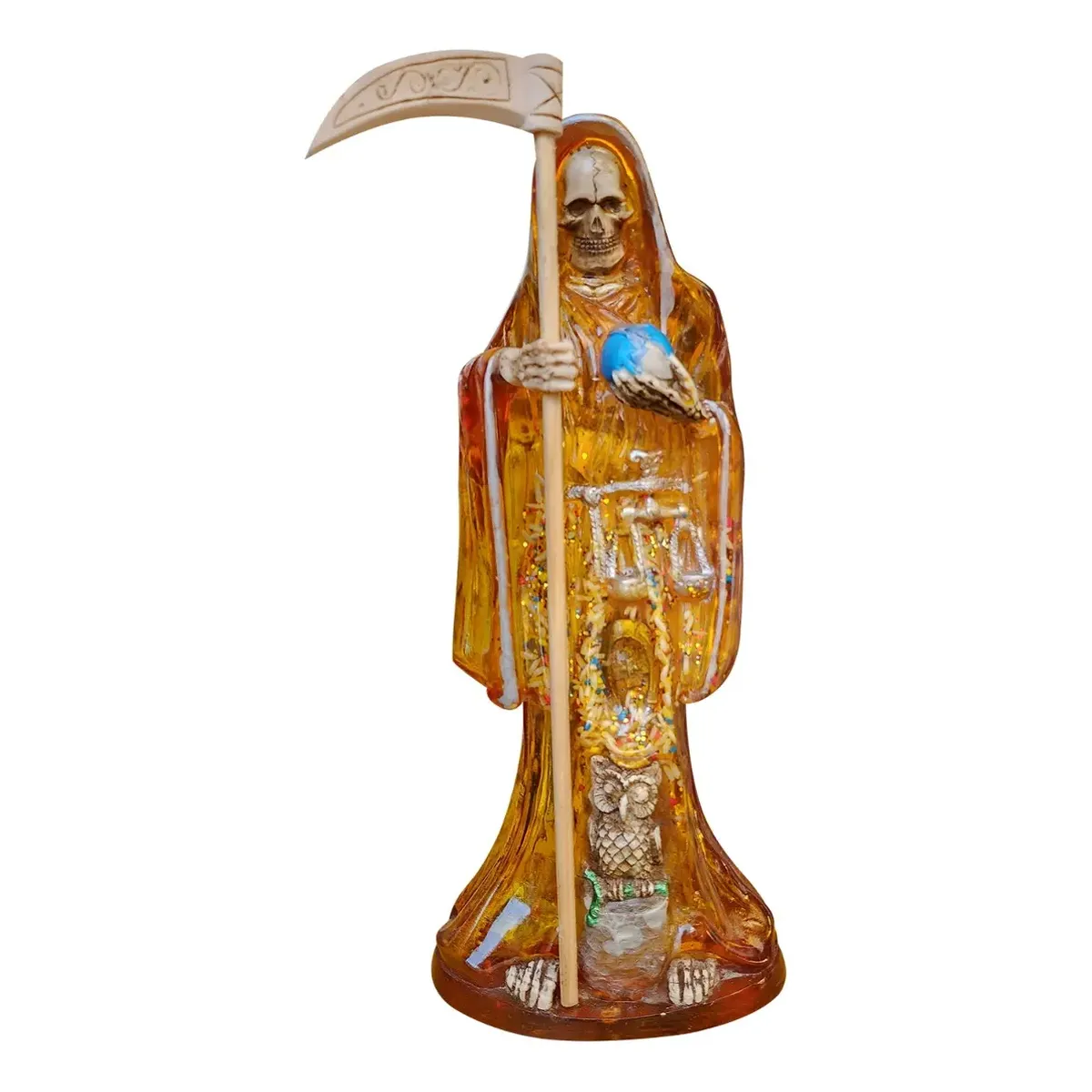 Santa Muerte Ambar Transparente Sanacion y Salud