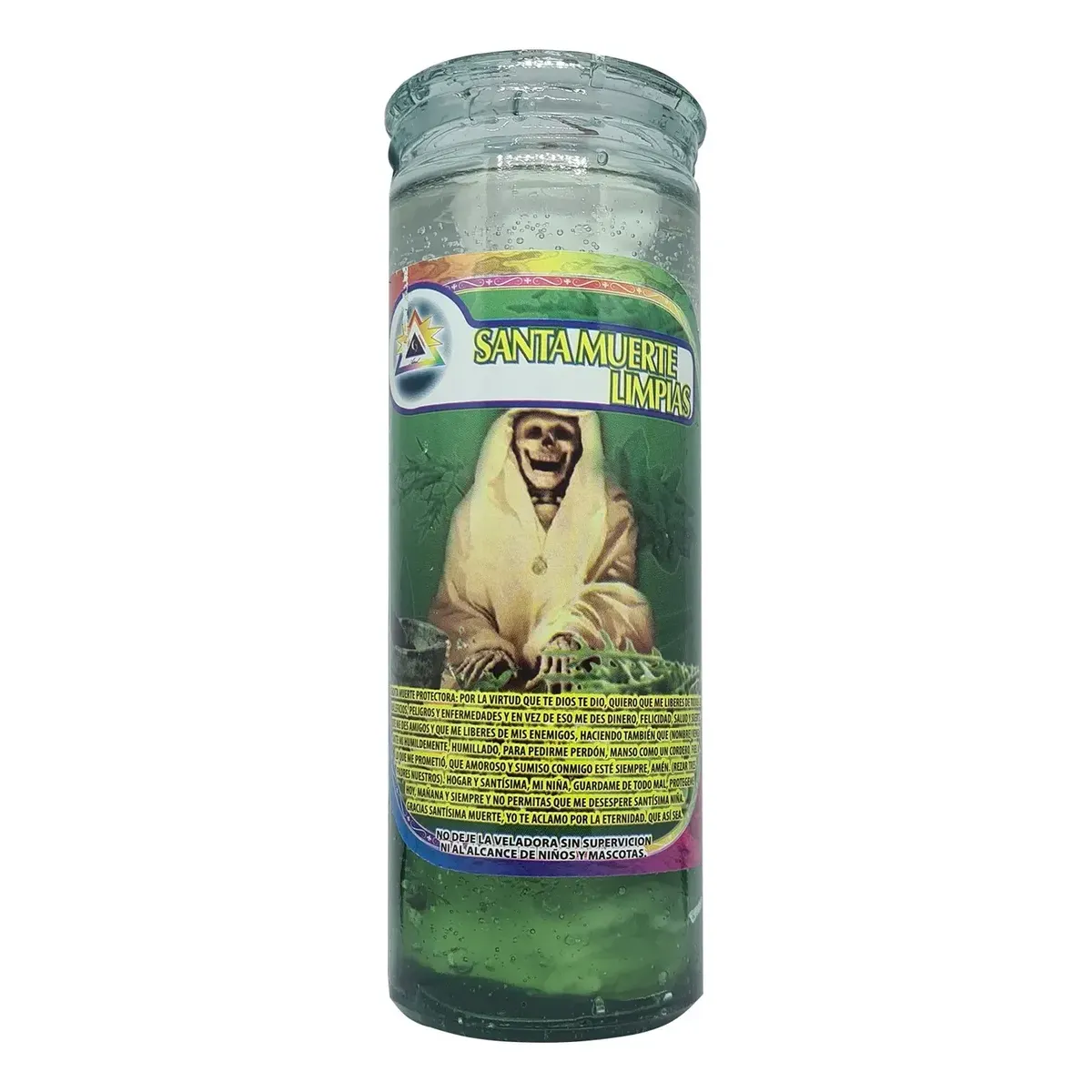 Veladora Preparada Gel Santa Muerte Quita Brujerias Despojos