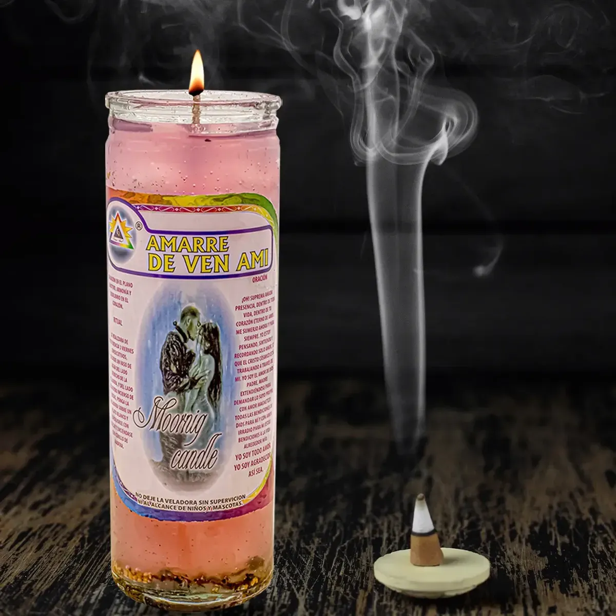 Veladora Gel Preparada Amarre Ven A Mi Amor Dominio Pareja