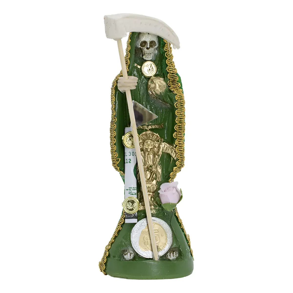 Santa Muerte Vestida Verde Proteccion